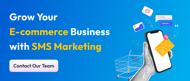 E-commerce SMS Marketing - CTA