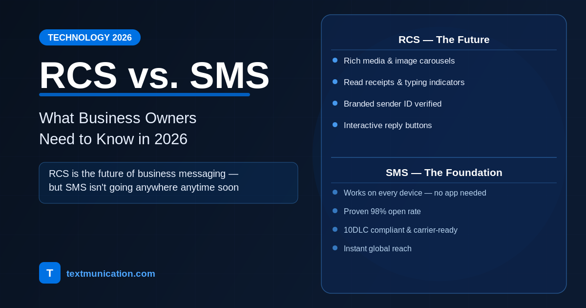RCS vs. SMS: What Business Owners Need to Know in 2026