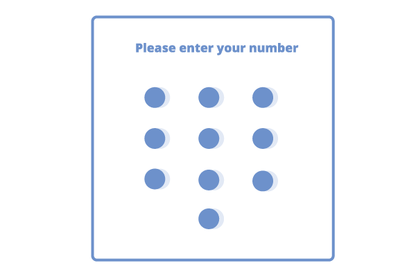 Keypad opt-in icon