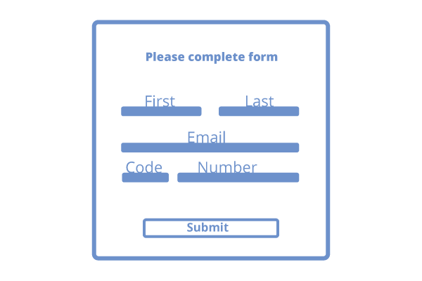 Web form opt-in icon