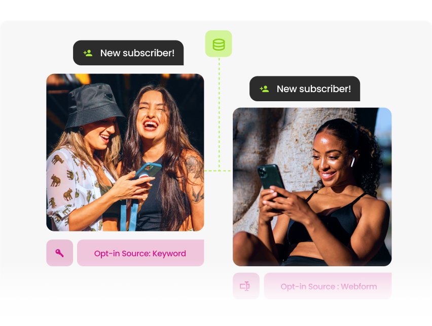 Build your text list without friction