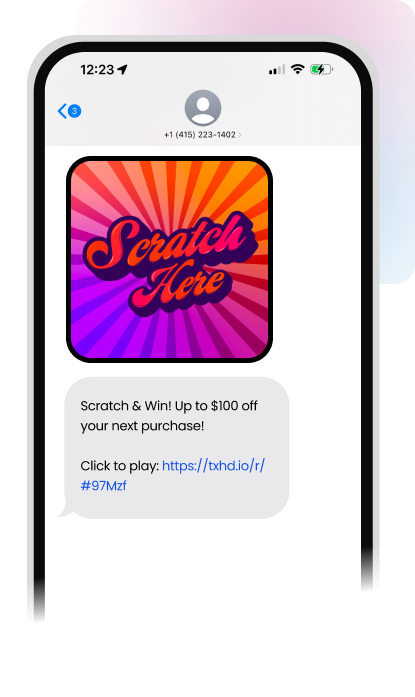 Text marketing meets mega million playslip