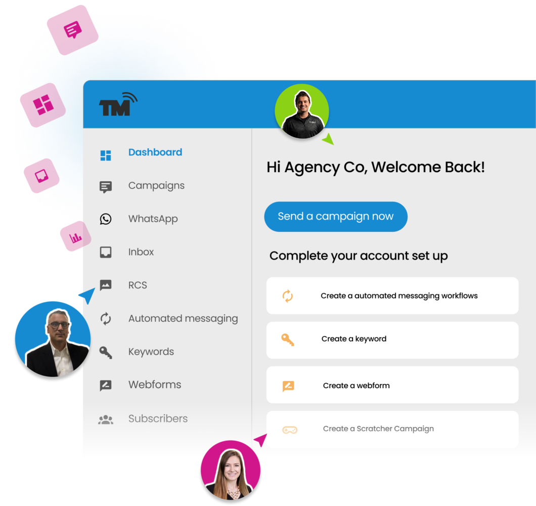 White-label text message marketing platform
